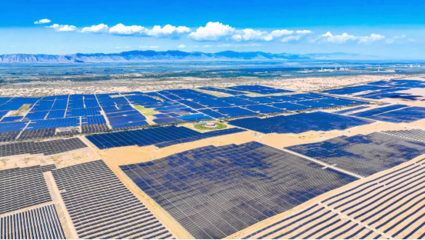 实现多个第一,三峡能源与亿利洁能联合投资的蒙西基地库布其200万千瓦光伏治沙项目并网